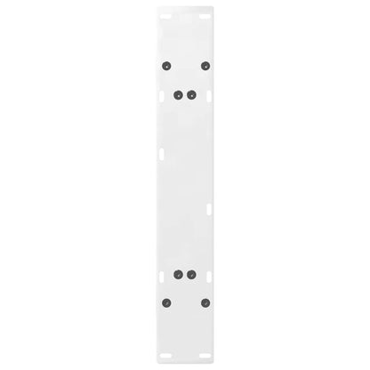 Gambe Tavolino da Caffè a A 2pz Bianco 80x(72-73) cm Acciaio - homemem39