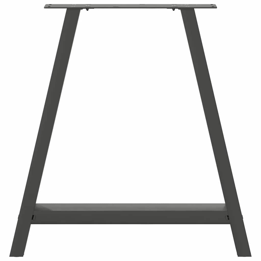 Gambe per tavolo da pranzo forma A 2 pz Antracite 80x(72-73) cm