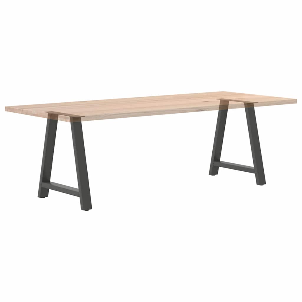 Gambe per tavolo da pranzo forma A 2 pz Antracite 80x(72-73) cm