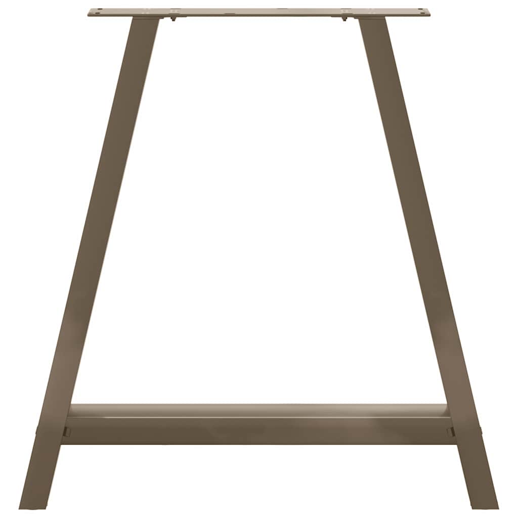 Gambe Tavolino da Caffè a A 2 pz 80x(72-73) cm Acciaio - homemem39