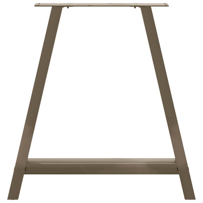 Gambe Tavolino da Caffè a A 2 pz 80x(72-73) cm Acciaio - homemem39