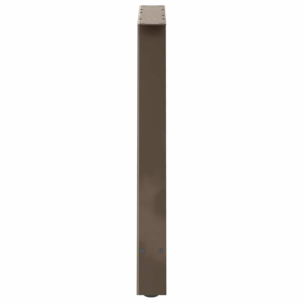 Gambe Tavolino da Caffè a A 2 pz 80x(72-73) cm Acciaio - homemem39