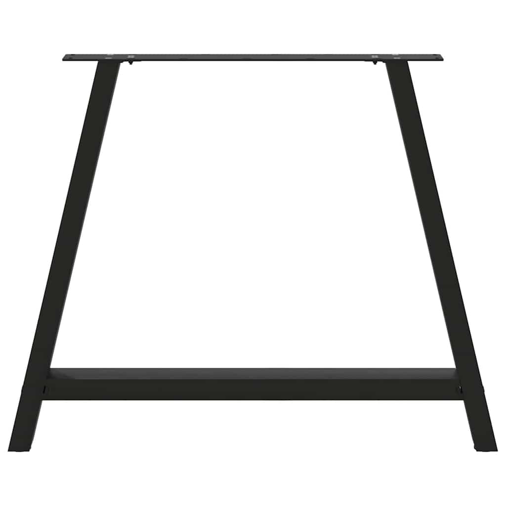 Gambe Tavolino da Caffè a A 2 pz Nero 90x(72-73) cm in Acciaio - homemem39
