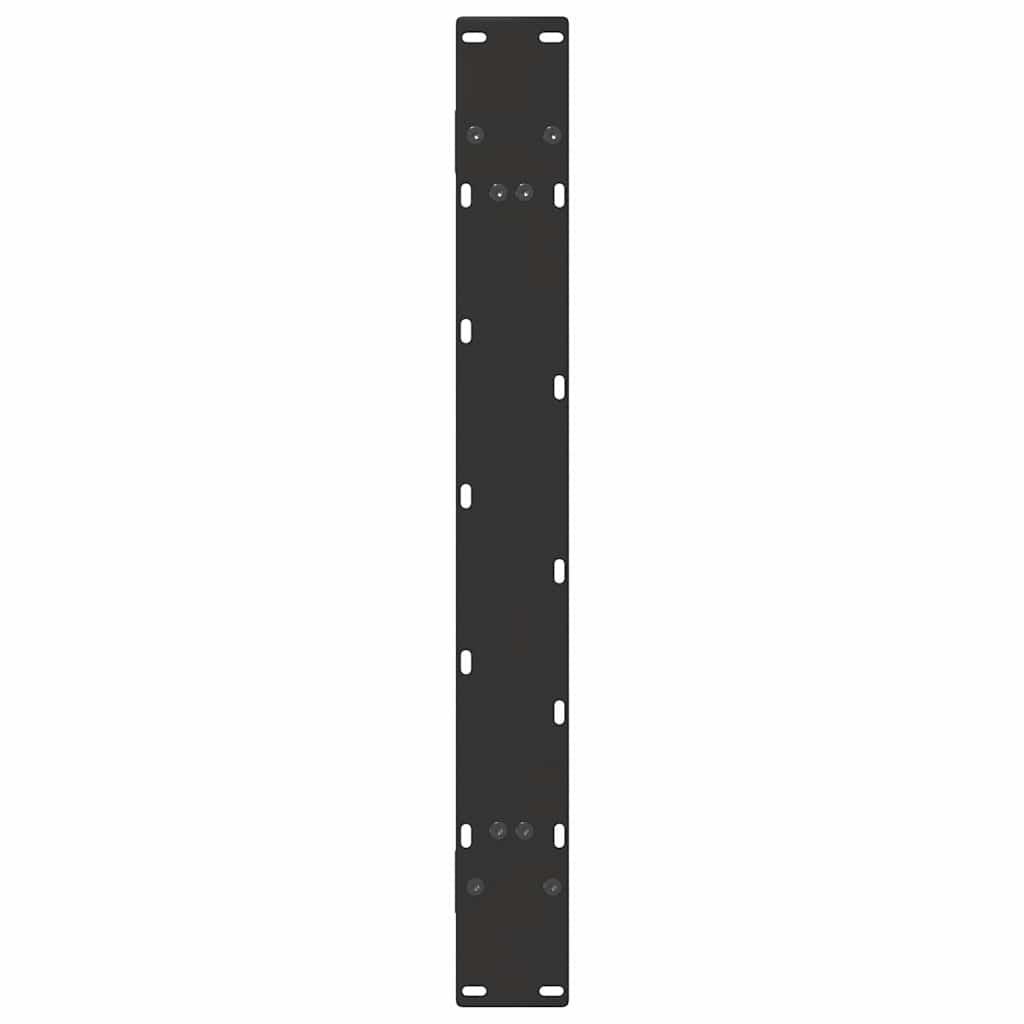 Gambe Tavolino da Caffè a A 2 pz Nero 90x(72-73) cm in Acciaio - homemem39