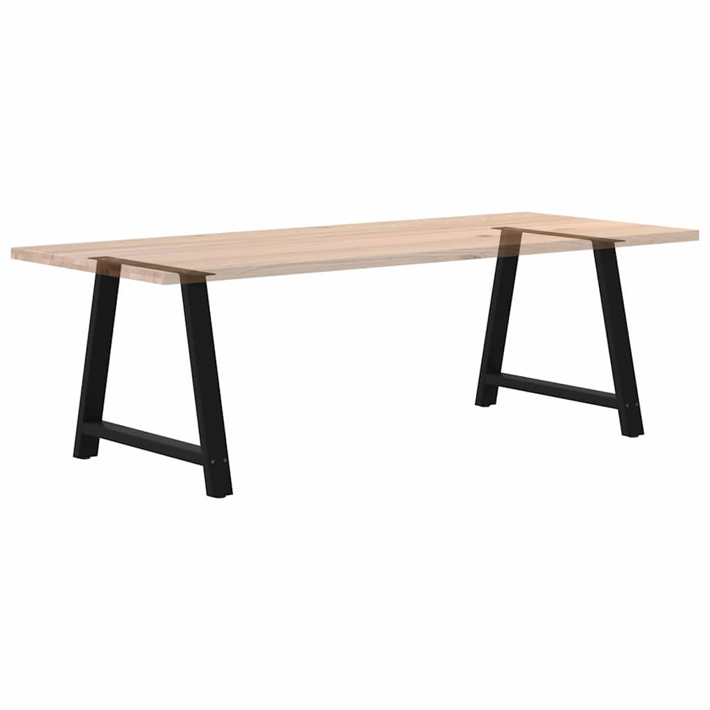 Gambe Tavolino da Caffè a A 2 pz Nero 90x(72-73) cm in Acciaio - homemem39