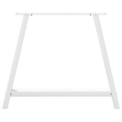 Gambe Tavolino da Caffè a A 2pz Bianco 90x(72-73) cm Acciaio - homemem39