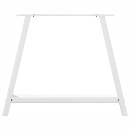 Gambe per tavolo da pranzo forma A 2 pz bianche 90x(72-73) cm