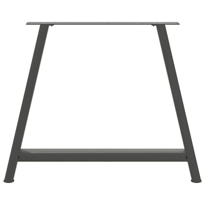 Gambe per tavolo da pranzo forma A 2 pz Antracite 90x(72-73) cm