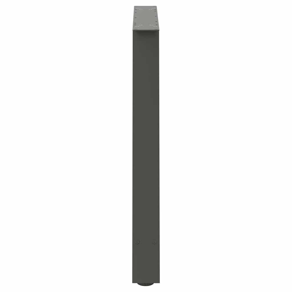 Gambe per tavolo da pranzo forma A 2 pz Antracite 90x(72-73) cm
