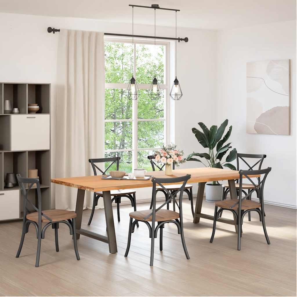 Gambe per tavolo da pranzo a forma di A 2 pz 90x(72-73) cm