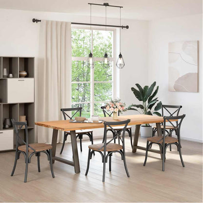 Gambe per tavolo da pranzo a forma di A 2 pz 90x(72-73) cm