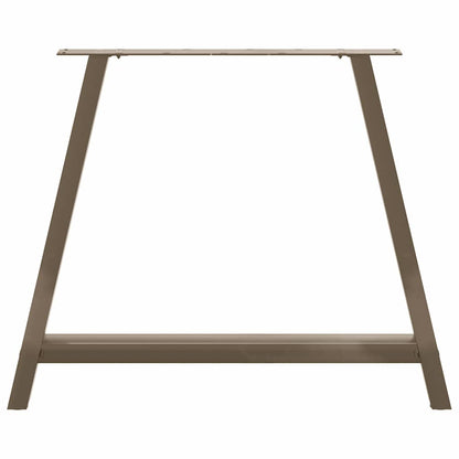 Gambe Tavolino da Caffè a A 2 pz 90x(72-73) cm Acciaio - homemem39