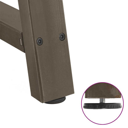 Gambe Tavolino da Caffè a A 2 pz 90x(72-73) cm Acciaio - homemem39