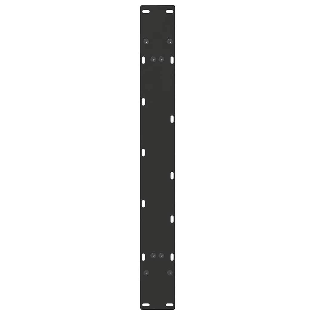 Gambe Tavolino da Caffè a A 2 pz Nero 100x(72-73) cm in Acciaio - homemem39