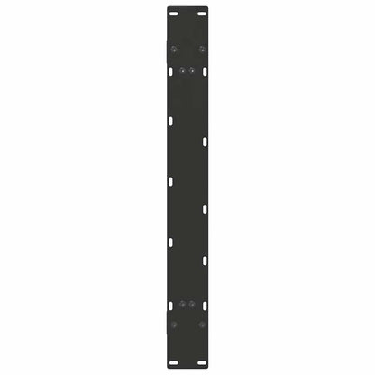 Gambe Tavolino da Caffè a A 2 pz Nero 100x(72-73) cm in Acciaio - homemem39