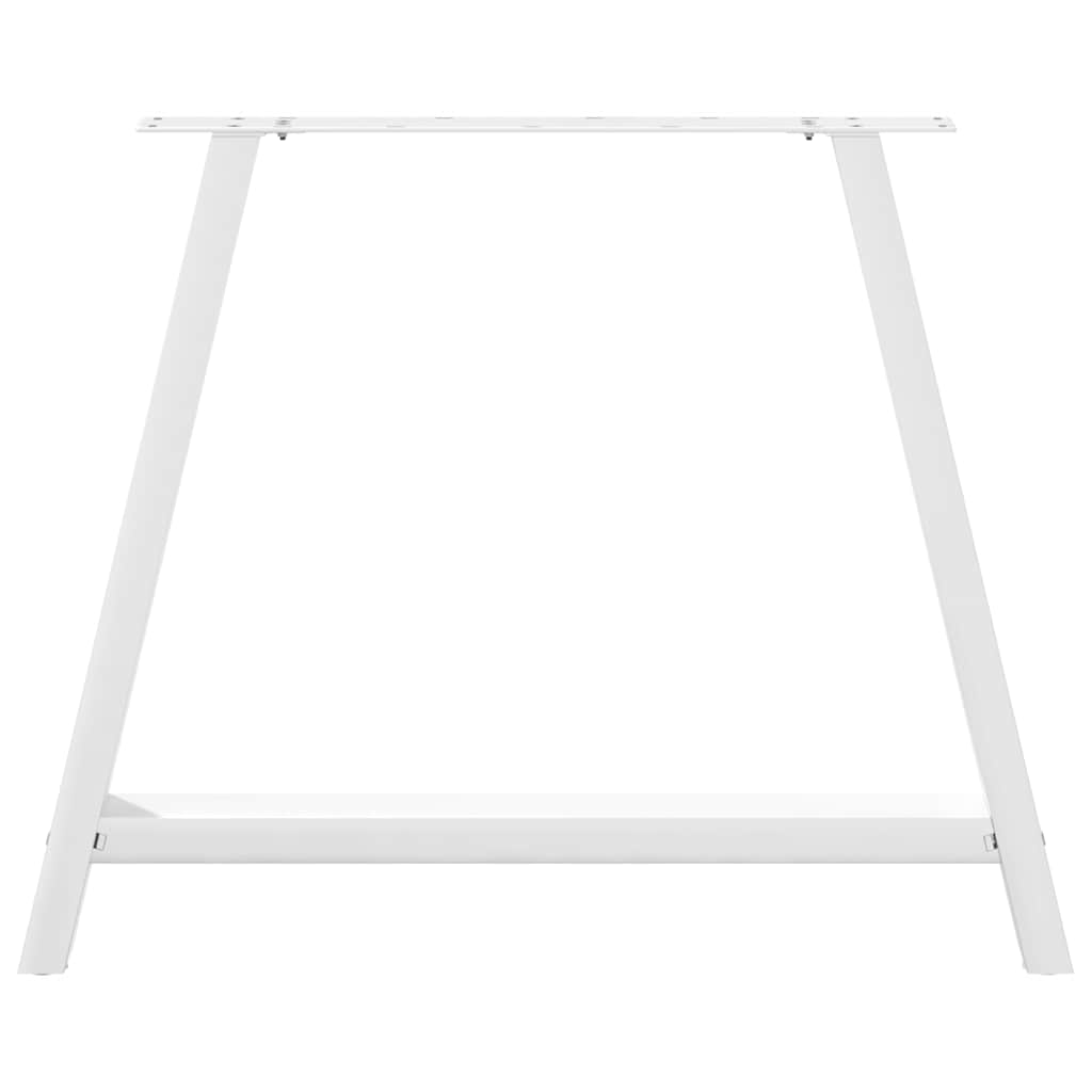 Gambe per tavolo da pranzo forma A 2 pz bianche 100x(72-73) cm