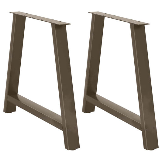 Gambe Tavolino da Caffè a A 2 pz 100x(72-73) cm Acciaio - homemem39