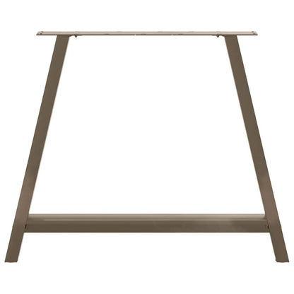 Gambe Tavolino da Caffè a A 2 pz 100x(72-73) cm Acciaio - homemem39