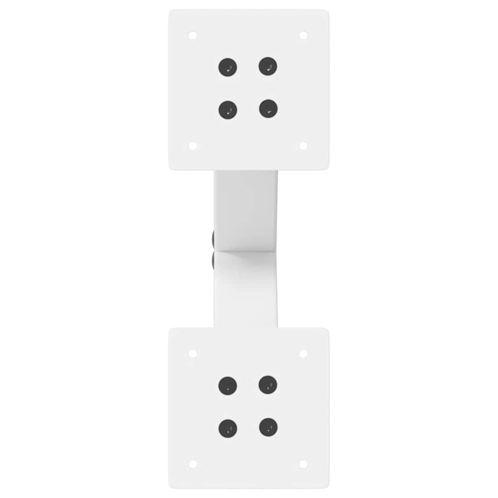 Gambe per Tavolino da Caffè a Forma di X 2 pz Bianche 30x(30-31) cm Acciaio