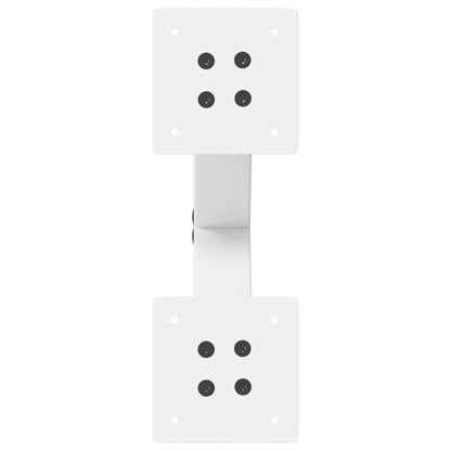 Gambe per Tavolino da Caffè a Forma di X 2 pz Bianche 30x(30-31) cm Acciaio