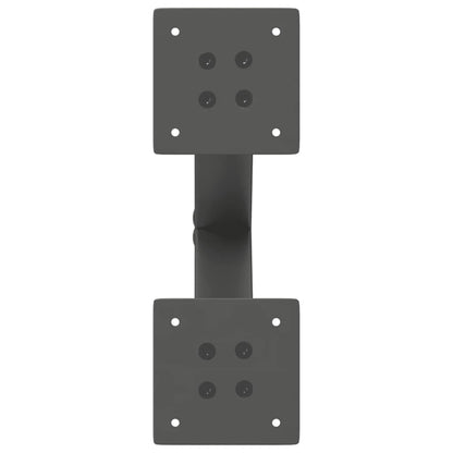 Gambe Tavolino Caffè a X 2 pz Antracite 30x(30-31)cm in Acciaio - homemem39