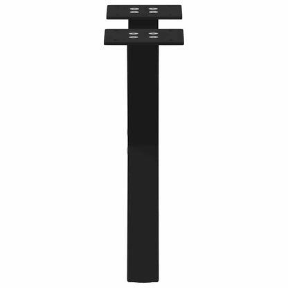 Gambe Tavolino da Caffè a X 2 pz Nero 37x(30-31) cm in Acciaio - homemem39