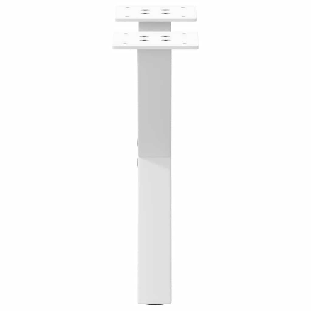 Gambe per Tavolino da Caffè forma X 2 pz Bianche 37x(30-31) cm