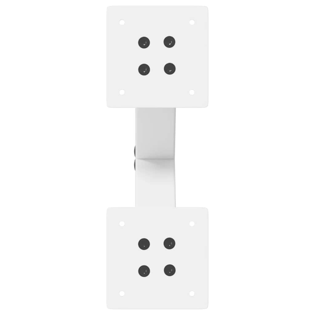 Gambe Tavolino da Caffè a X 2 pz Bianco 37x(30-31)cm in Acciaio - homemem39