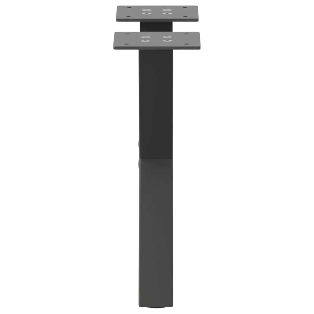 Gambe Tavolino Caffè a X 2 pz Antracite 37x(30-31)cm in Acciaio - homemem39
