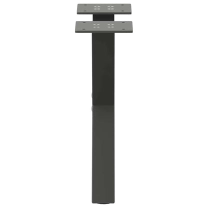 Gambe per Tavolino da Caffè forma X 2 pz Antracite 37x(30-31)cm