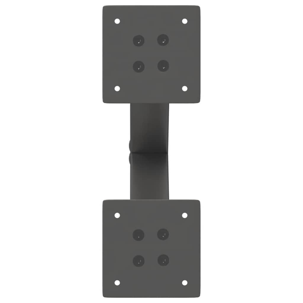 Gambe Tavolino Caffè a X 2 pz Antracite 37x(30-31)cm in Acciaio - homemem39