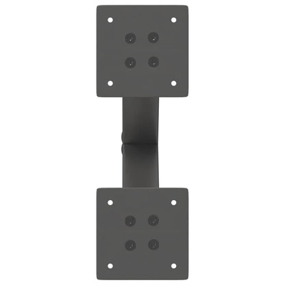 Gambe Tavolino Caffè a X 2 pz Antracite 37x(30-31)cm in Acciaio - homemem39