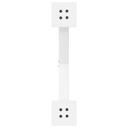 Gambe Tavolino da Caffè a X 2 pz Bianco 50x(30-31)cm in Acciaio - homemem39