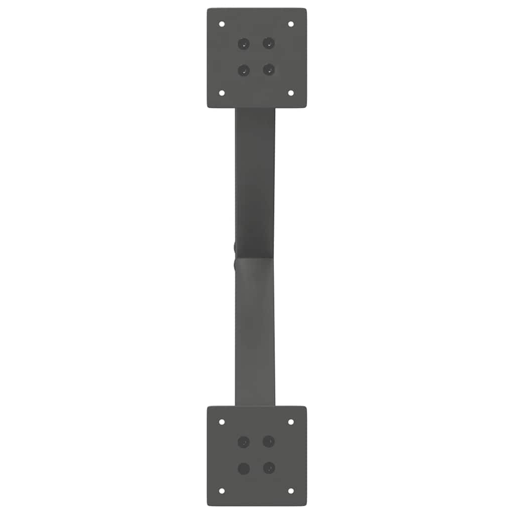 Gambe Tavolino Caffè a X 2 pz Antracite 50x(30-31)cm in Acciaio - homemem39