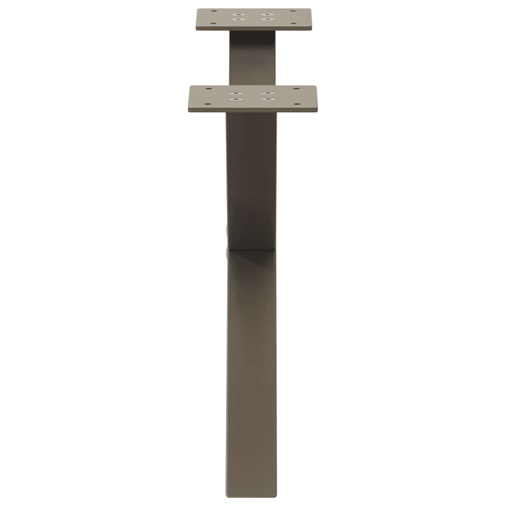 Gambe per Tavolino da Caffè forma X 2 pz Naturale 50x(30-31) cm