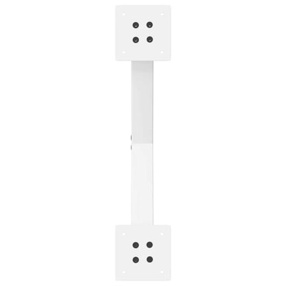 Gambe Tavolino da Caffè a X 2 pz Bianco 60x(30-31)cm in Acciaio - homemem39