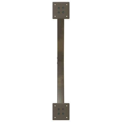 Gambe Tavolino Caffè a X 2 pz Naturale 70x(30-31) cm in Acciaio - homemem39