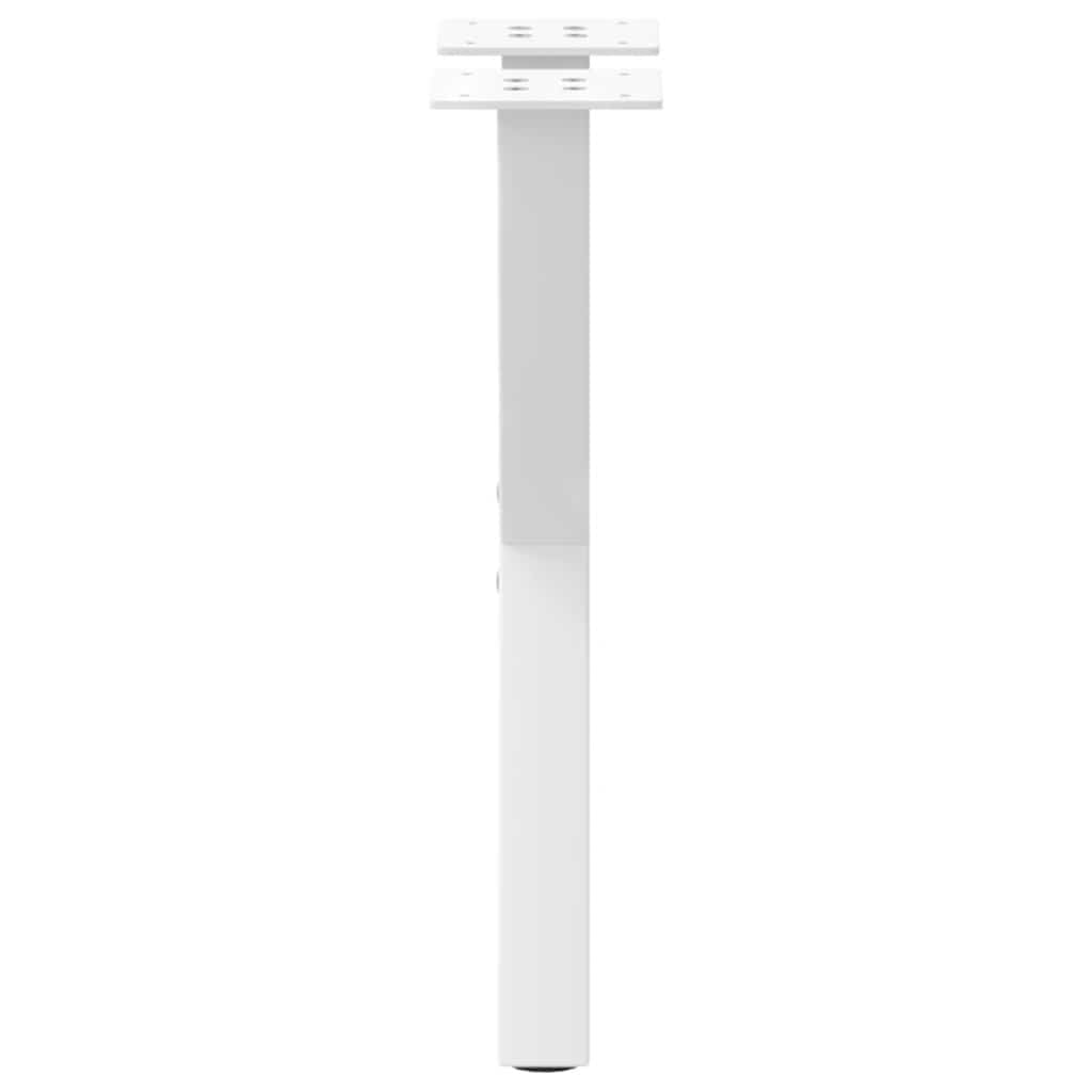 Gambe per Tavolino da Caffè forma X 2 pz Bianche 28x(42-43) cm