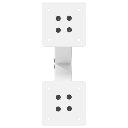 Gambe per Tavolino da Caffè a Forma di X 2 pz Bianche 28x(42-43) cm Acciaio