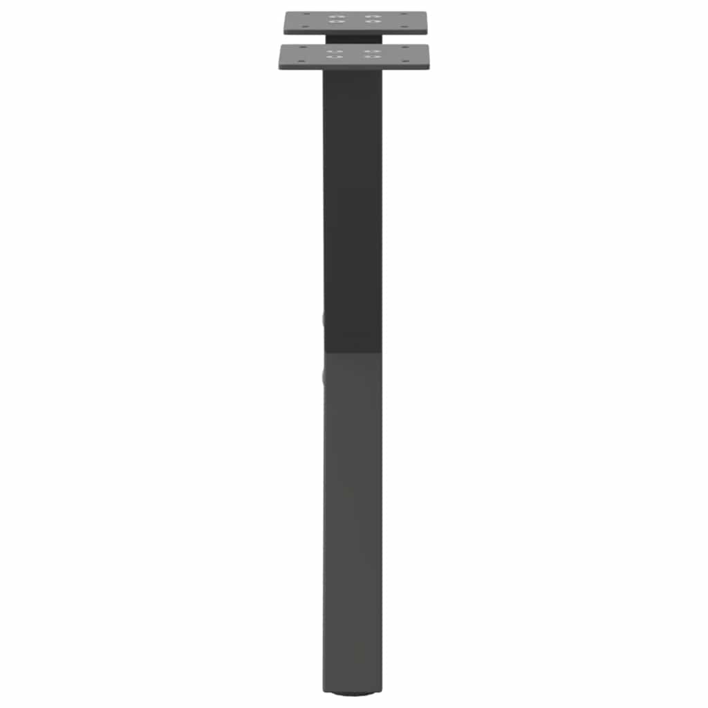 Gambe per Tavolino da Caffè forma X 2 pz Antracite 28x(42-43)cm