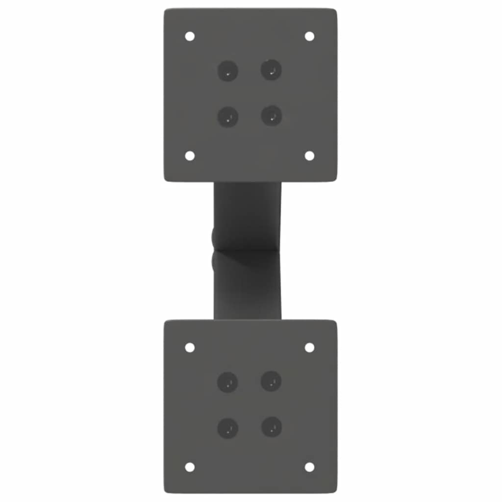 Gambe Tavolino Caffè a X 2 pz Antracite 28x(42-43) cm Acciaio - homemem39