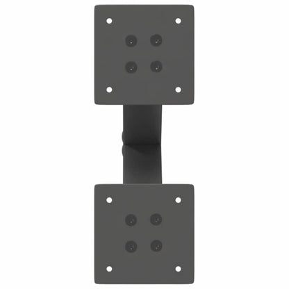 Gambe Tavolino Caffè a X 2 pz Antracite 28x(42-43) cm Acciaio - homemem39