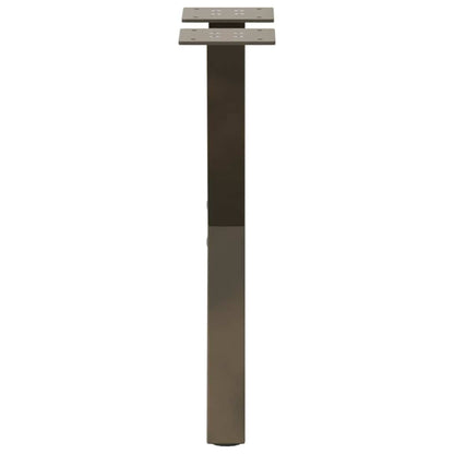 Gambe Tavolino Caffè a X 2 pz Naturale 28x(42-43) cm Acciaio - homemem39