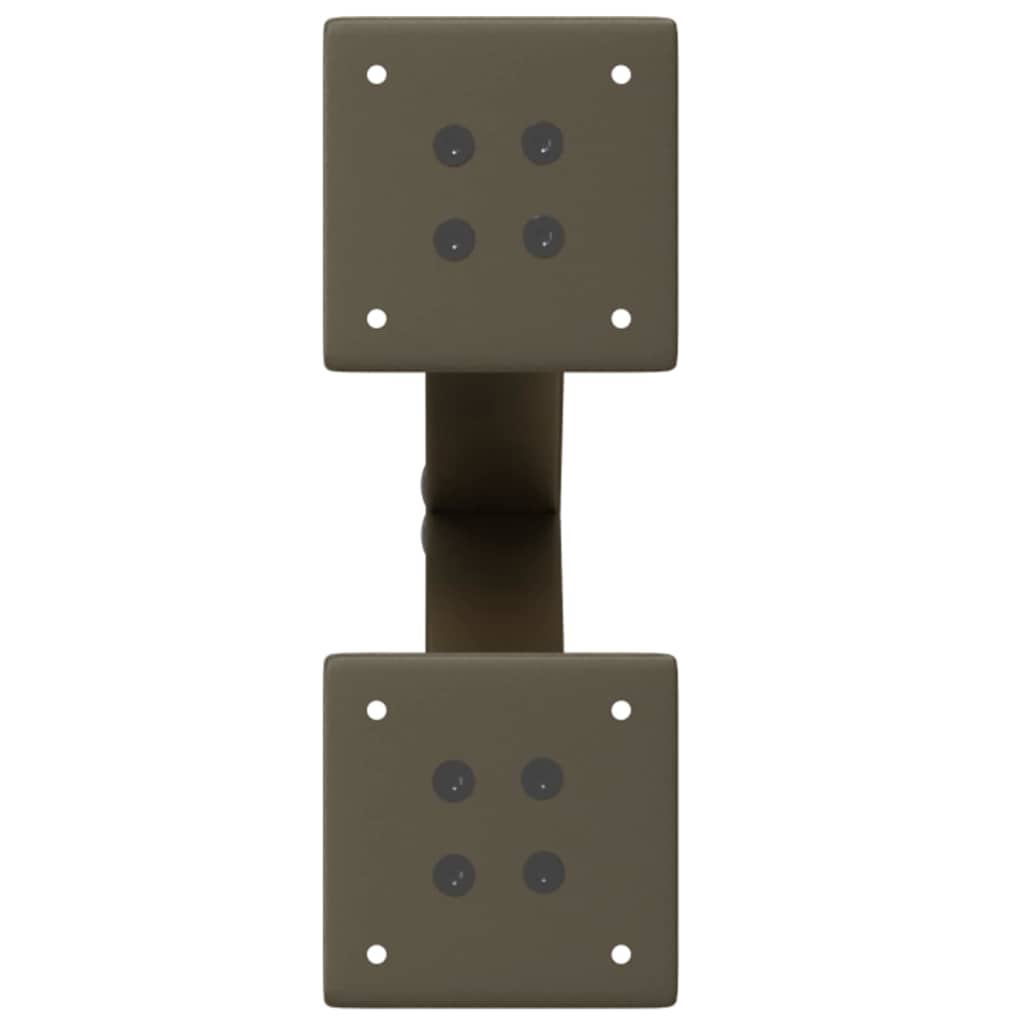 Gambe Tavolino Caffè a X 2 pz Naturale 28x(42-43) cm Acciaio - homemem39
