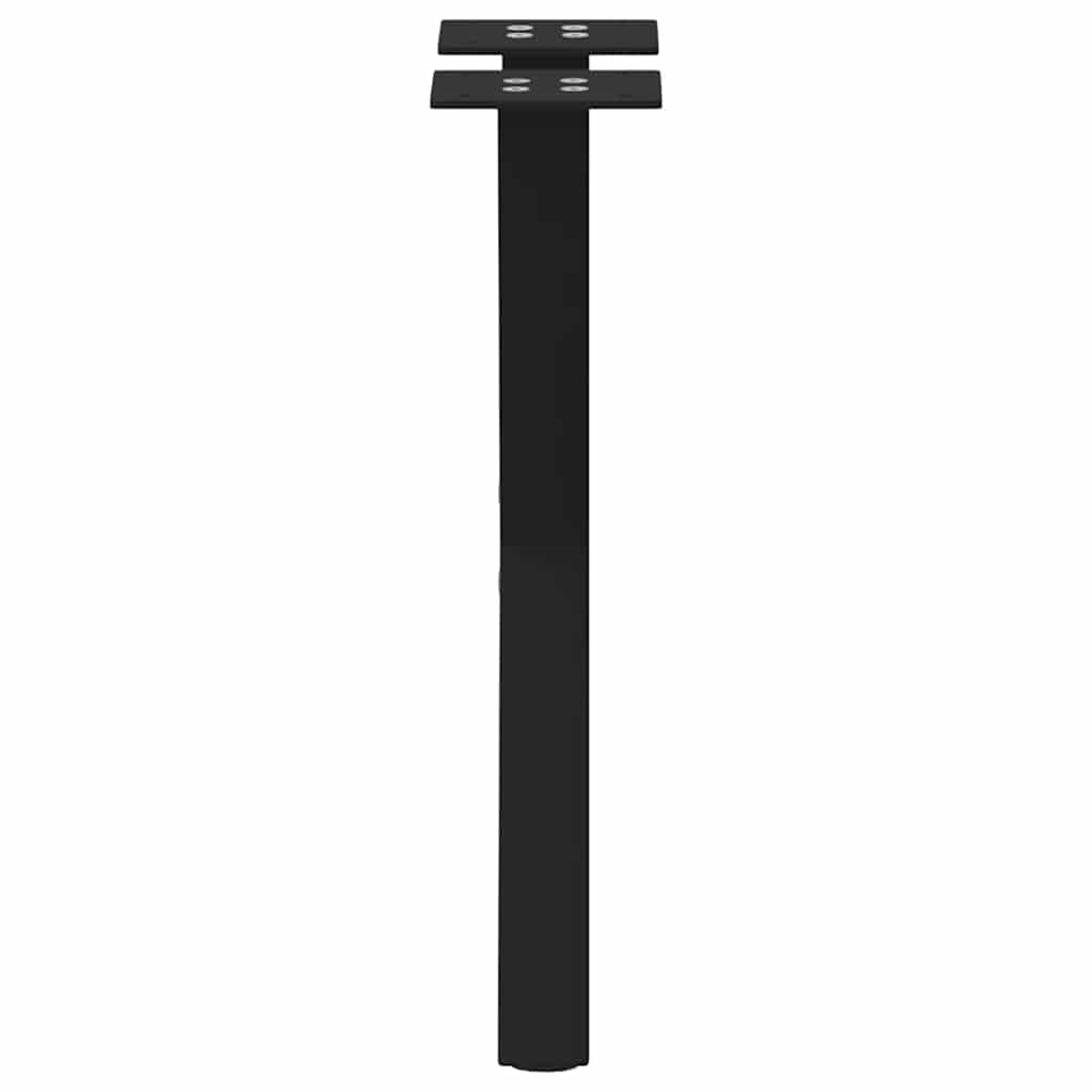 Gambe Tavolino Caffè a X 2 pz Nero 38x(42-43)cm Acciaio - homemem39