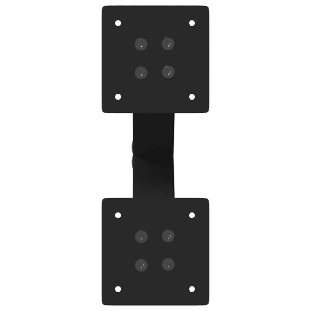 Gambe Tavolino Caffè a X 2 pz Nero 38x(42-43)cm Acciaio - homemem39