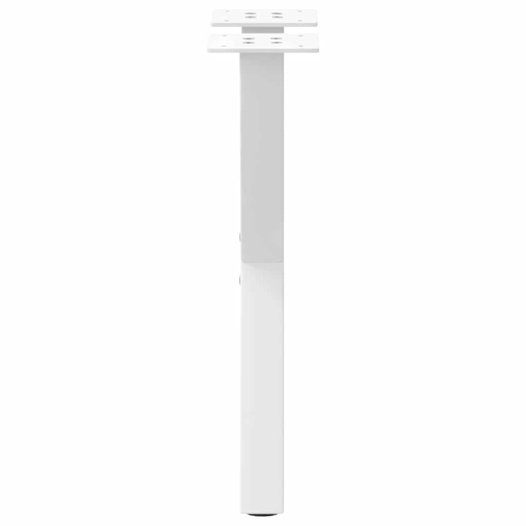 Gambe per Tavolino da Caffè a Forma di X 2 pz Bianche 38x(42-43) cm Acciaio | homemem39
