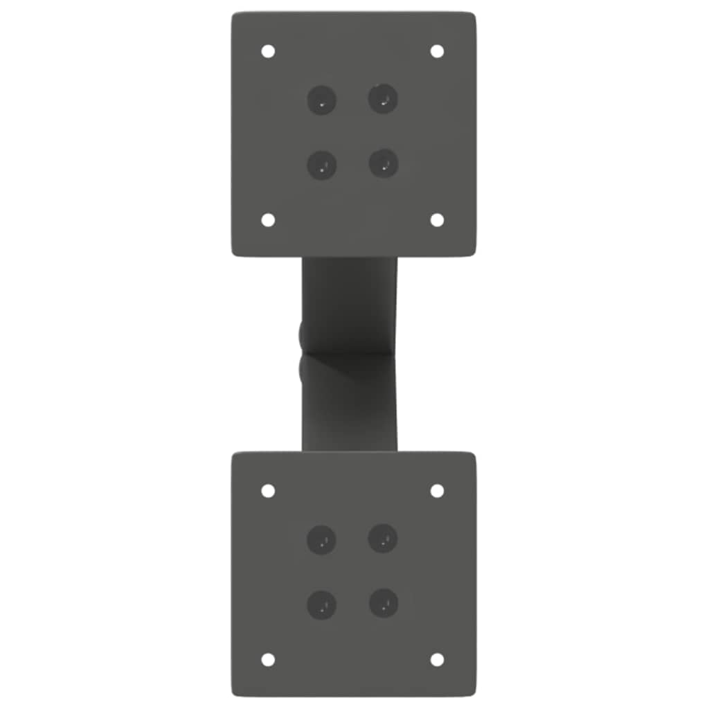 Gambe Tavolino Caffè a X 2 pz Antracite 38x(42-43) cm Acciaio - homemem39