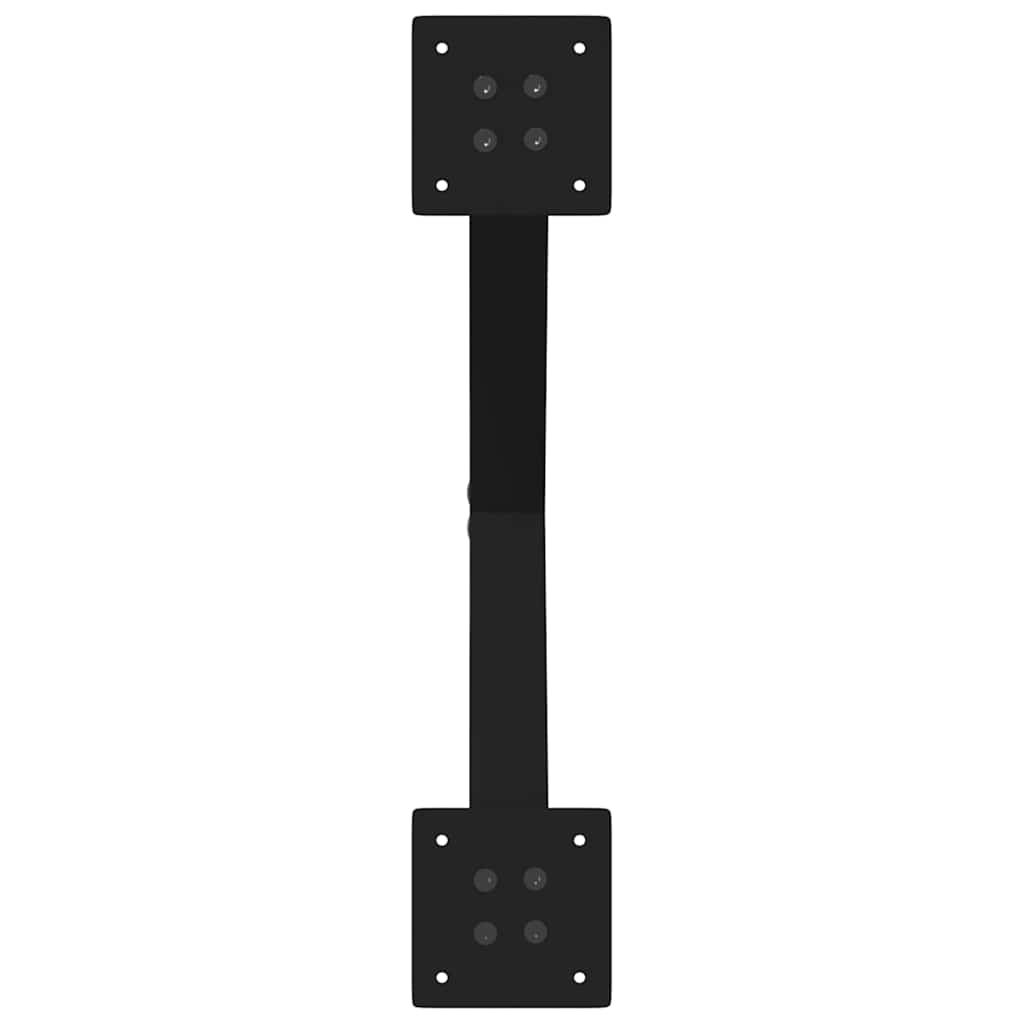 Gambe Tavolino Caffè a X 2 pz Nero 38x(42-43)cm Acciaio - homemem39