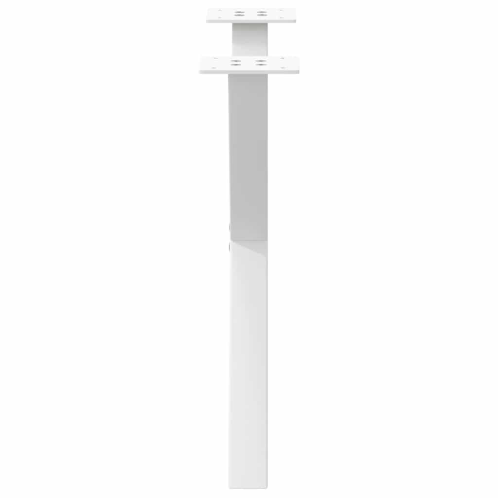 Gambe Tavolino Caffè a X 2 pz Bianco 50x(42-43) cm Acciaio - homemem39